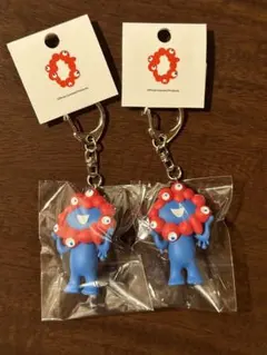 2025大阪 関西万博 ミャクミャク 立体 PVCキーホルダー2個セット