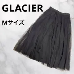 M450 GLACIER グラシア　ヒザ丈　スカート　メッシュ　ウエストゴム黒Mのサムネイル
