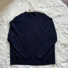 UNIQLO ケーブルニットセーター L ネイビー