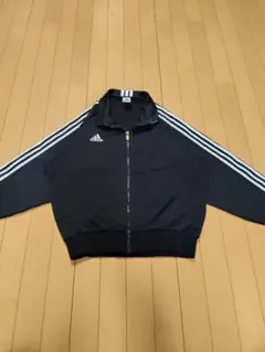 adidas ブラック ジャージ　トラックジャケット ジップアップ