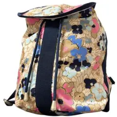 未使用級✨レスポートサック　リュックサック　バックパック　花柄　大容量　A4可能