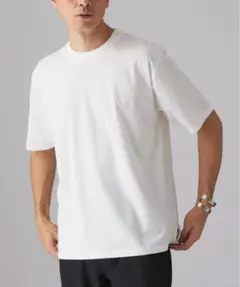 EDIFICE E. SILK MIX JQ NECK Tシャツ M