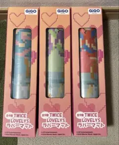 TWICE LOVELYS ラバーマット 3種セット（モモ、サナ、ミナ？） - メルカリ