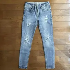 ロデオクラウンズ　スキニー デニム パンツ ジーンズ 23 ダメージ加工