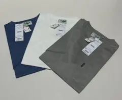 週末迄値下げ 新品 ３枚セット クロコダイル ポケット付きTシャツ／ L ②