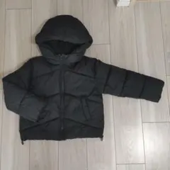黒 122cm ZARA KIDS フード付きダウンコート