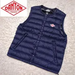 美品！DANTON　ダウンベスト　ネイビー　サイズ34
