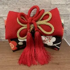 美品★ 髪飾りリボン 卒業式 袴 成人式 振袖 房つき 組紐 かんざし ちりめん