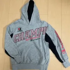 Champion フード付きトレーナー グレー/ブラック 150サイズ