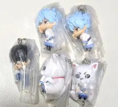 銀魂　つまんでつなげてマスコット　坂田銀時　定春　新八　ガチャガチャ