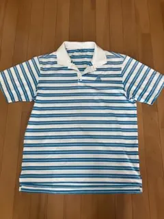 adidas ストライプ ポロシャツ