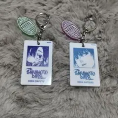 サカモトデイズ 勢羽夏生 勢羽真冬 ホワイトアクリルキーホルダー
