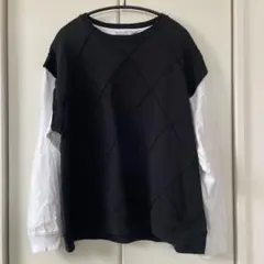 ベスト風カットソー