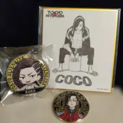 九井一　缶バッチ　ミニ色紙　キャラ缶　セット