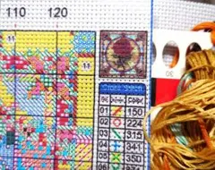 クロスステッチ　キット　バラ