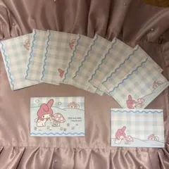 未使用　マイメロディ　ミニレターセット　封筒1便箋9