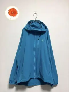 LL FILA フィラ　ウィンドブレーカー　撥水　長袖　フード　青　大きいサイズのサムネイル
