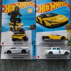 ホットウィール ポルシェ カレラ　モトコンポ　アルファロメオ　ランボルギーニ