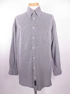 【値下げ】GANT ガント　長袖シャツ　ボタンダウン　ロゴ刺繍入り　グレー　XLのサムネイル