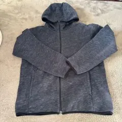 UNIQLO フルジップ フード付きパーカー L ダークグレー