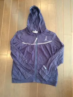 ポンポネット　パーカー　150㎝　M　アウター　フード付き　ネイビー　長袖