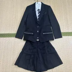 ジュニアフォーマルスーツ黒 5点セット 女の子