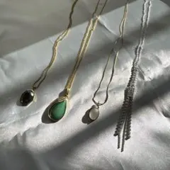 天然石 ゴールド オールドネックレス 4点セット　送料込