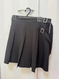 INGNI サイドベルト付き プリーツミニスカート ブラック 量産型 地雷系