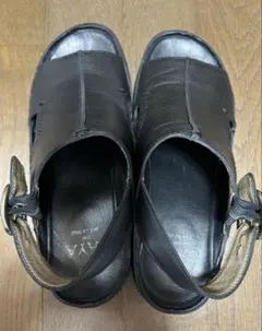 SAYA サヤ レザーサンダル ブラックのサムネイル