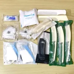 ホテルアメニティ　ヘアキャップ ヘアブラシ ヘアコーム ヘアクリップなど