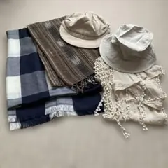 春　夏ストール、帽子まとめ