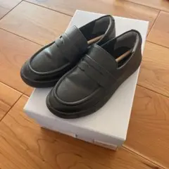 グリーンレーベルリラクシング　コインローファー ブラック 17.5〜18cm