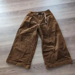 GRAMICCI　コーデュロイ　バギーパンツ　キャメル