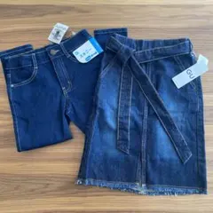 新品未使用デニム２点セット　女の子