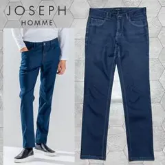 美品 JOSEPH HOMME ハイパワーソフトストレッチパンツ 46 濃藍のサムネイル