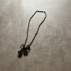 archive grunge ribbon necklace y2k