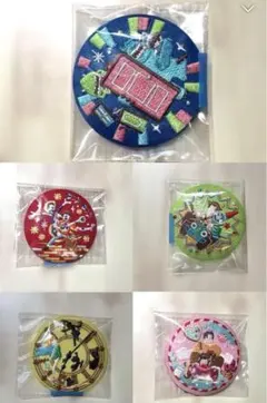 ディズニー刺繍缶バッジ　モンスターズ・インク/トイ・ストーリー他　5点セット