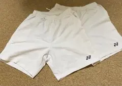 ヨネックス ハーフパンツ 2枚セット ホワイト