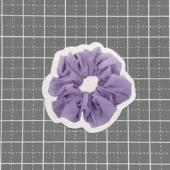 【B427】防水ステッカー 紫シリーズ 可愛い 韓国雑貨 シュシュ ヘアゴム