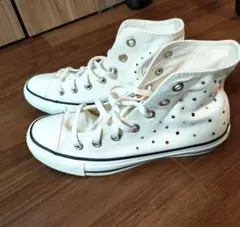 【新品未使用】希少 24cm コンバース×スワロフスキー スニーカー　ハイカット
