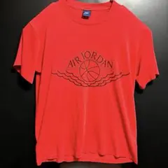 80s AIR JORDAN ウイングロゴ Tシャツ ヴィンテージ 黒 赤 - メルカリ