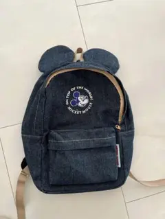 しまむら　リトシー　ミッキーマウス耳付きデニムリュック