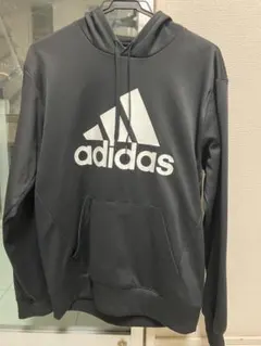 adidas アディダス　トレーナー　フーディー　パーカー　黒　レディース