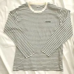 美品　mont-bell メンズ WIC.ボーダーロングスリーブTシャツL
