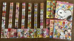 スヌーピー SNOOPY 文具セット 鉛筆 消しゴム メモ帳