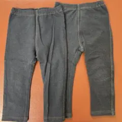 UNIQLO デニム風パンツ 90cm 2枚セット