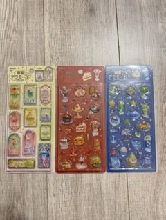 喫茶アラモード きゅるるん シール 3点セット 新品 ぷっくり 食べ物 ボンドロ