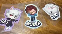 クレイジーラクーン　グミ ステッカー　Ras ウォッカ　OBO 3枚セット