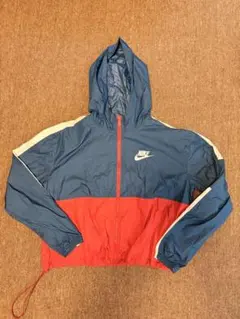 NIKE ナイロンジャケット ブルー レッド L