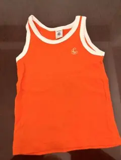 海外子供服 petit bateau ノースリーブ タンクトップ102cm